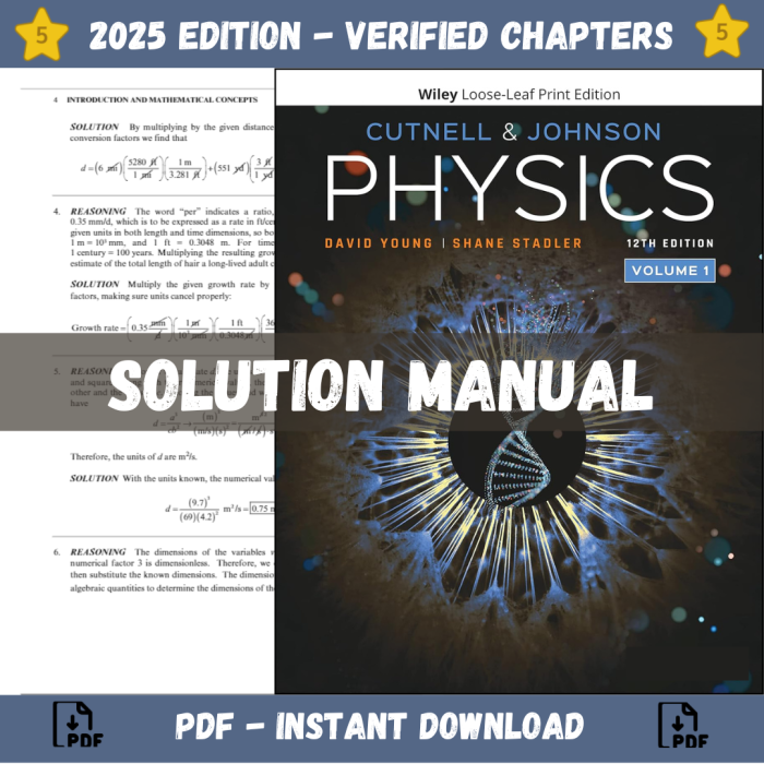 Solution Manual – Physics 12th Edition (Cutnell, 2022)-Pass Test Bank