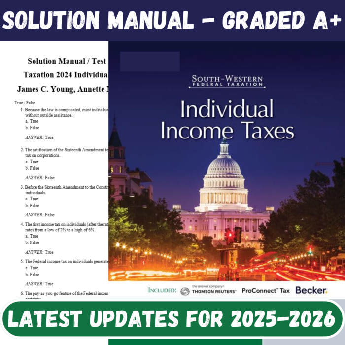 Solution Manual For South-Western Federal Taxation 2024 Individual Income Taxes 47th Edition By Young-Pass Test Bank