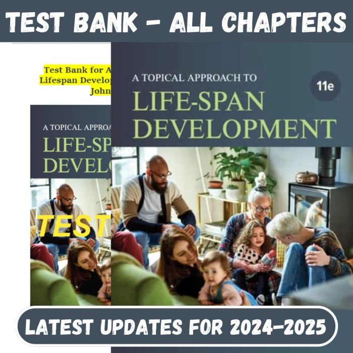 Test Bank For A Topical Approach to Lifespan Development 11th Edition by John Santrock-Pass Test Bank