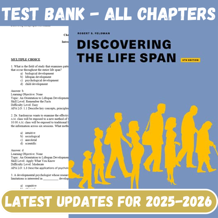 Test Bank For Discovering the Life Span, 5th Edition By Robert S. Feldman-Pass Test Bank