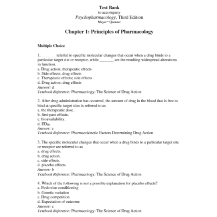 Test Bank For Drugs and the Neuroscience of Behavior An Introduction to Psychopharmacology 3rd Edition By Adam Prus-Pass Test Bank