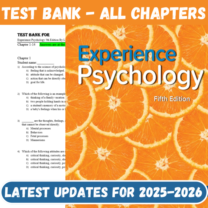 Experience Psychology 5th Edition By King