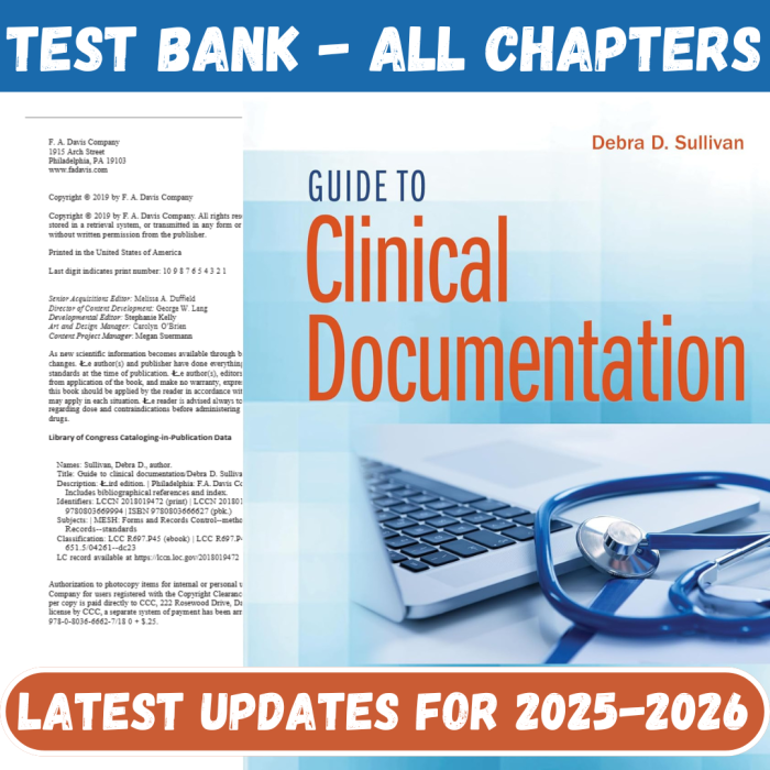 Test Bank For Guide to Clinical Documentation 3rd Edition By Debra D Sullivan-Pass Test Bank
