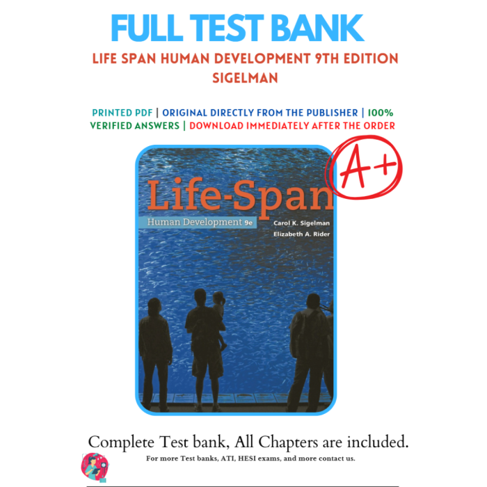 Test Bank For Life Span Human Development 9th Edition By Carol K. Sigelman-Pass Test Bank