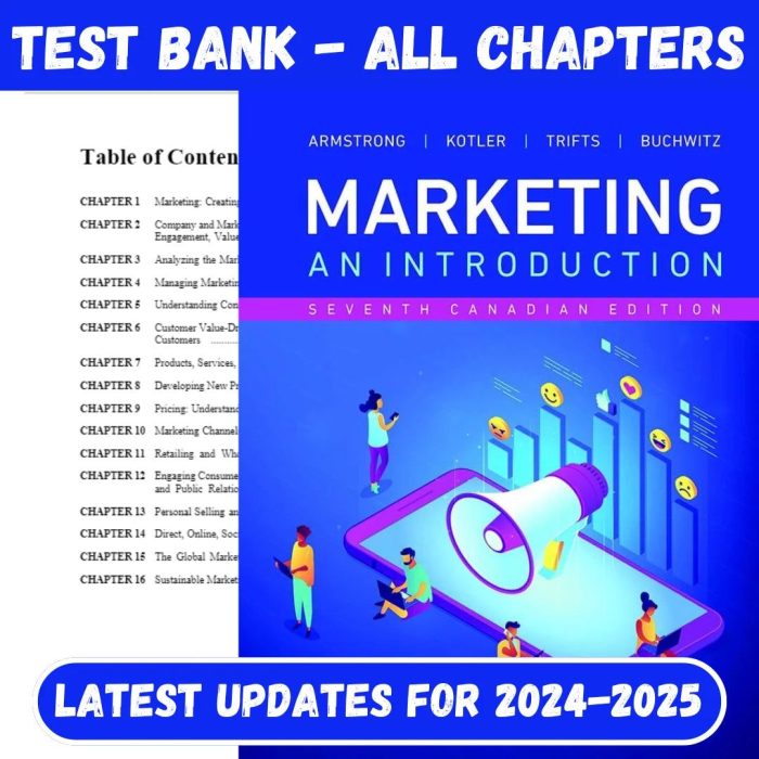 Test Bank For Marketing An Introduction, Seventh Canadian Edition, 7th Edition by Gary Armstrong-Pass Test Bank