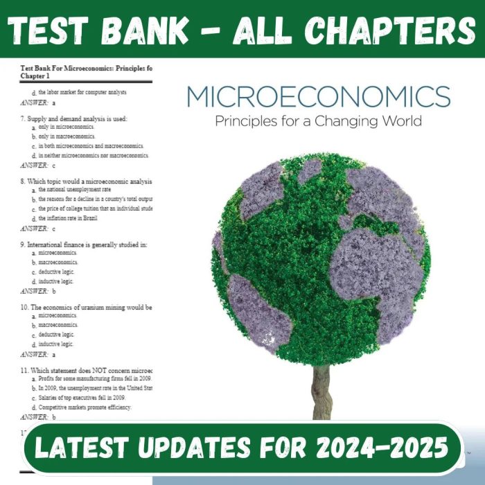 Test Bank For Microeconomics: Principles for a Changing World – Sixth Edition by Eric P. Chiang-Pass Test Bank