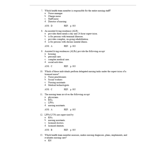 Test Bank For Mosby’s Essentials for Nursing Assistants 7th Edition By Remmert-Pass Test Bank