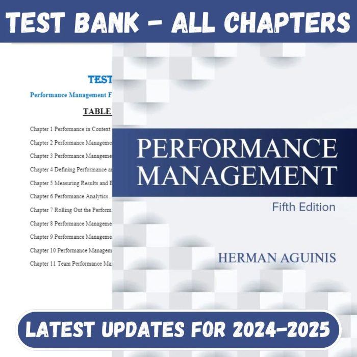 Test Bank For Performance Management 5th Edition by Herman Aguinis-Pass Test Bank