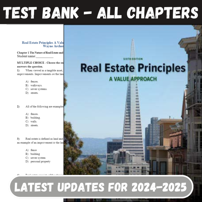 Test Bank For Principles A Value Approach 6th Edition by David Ling and Wayne Archer-Pass Test Bank