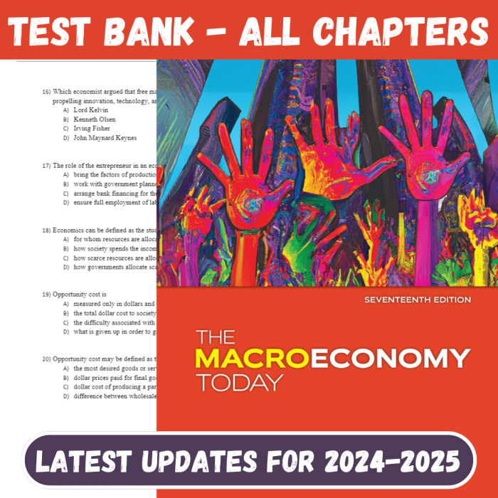 Test Bank For The Macroeconomy Today, 17th Edition by Bradley Schiller-Pass Test Bank