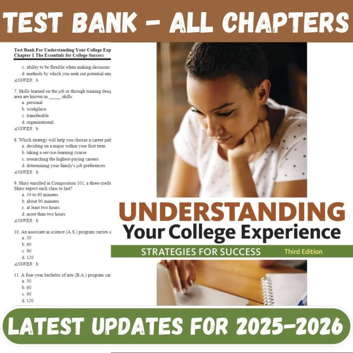 Test Bank For Understanding Your College Experience 3rd Edition John N. Gardner-Pass Test Bank