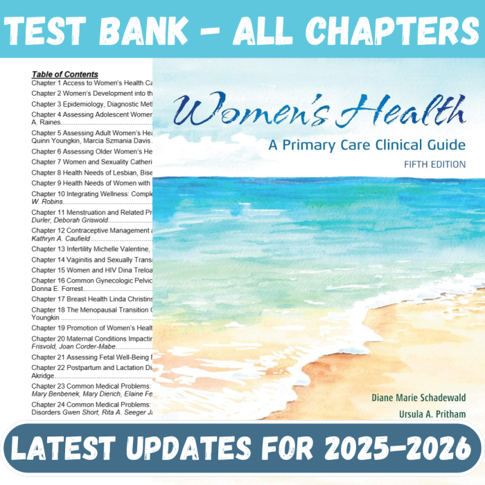 Test Bank For Womens Health A Primary Care Clinical Guide 5th Edition By Diane Marie-Pass Test Bank