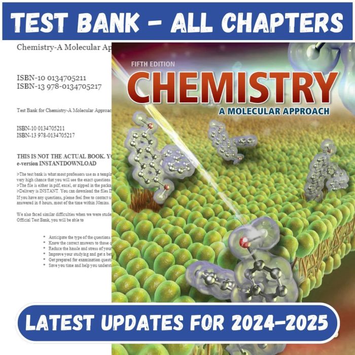Test Bank for Chemistry A Molecular Approach 5th Edition by Tro-Pass Test Bank