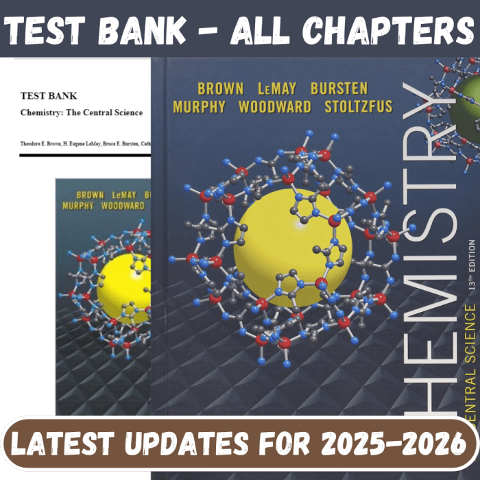 Test Bank for Chemistry The Central Science, 13th Edition by Brown-Pass Test Bank
