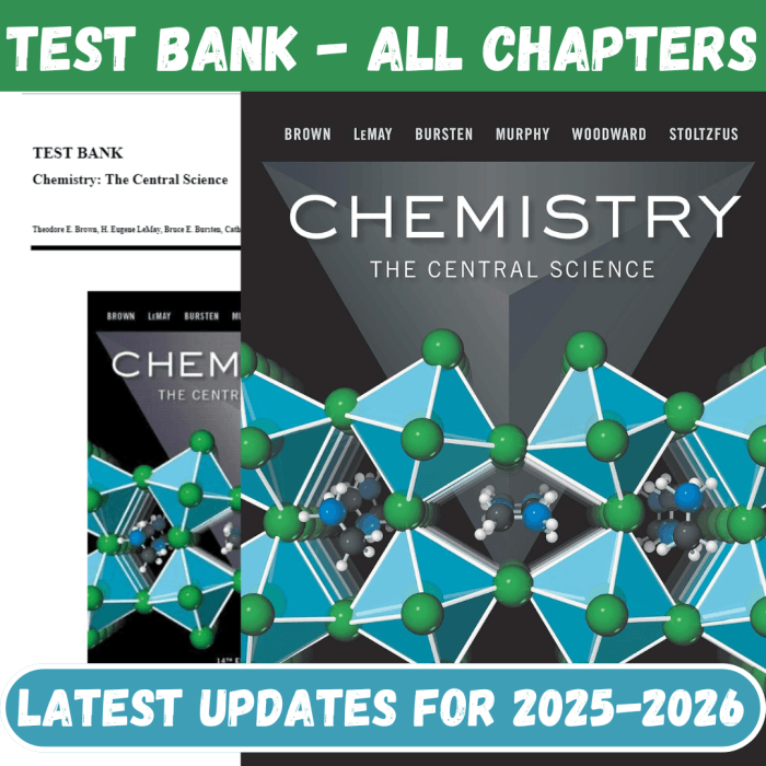 Test Bank for Chemistry The Central Science, 14th Edition by Brown-Pass Test Bank