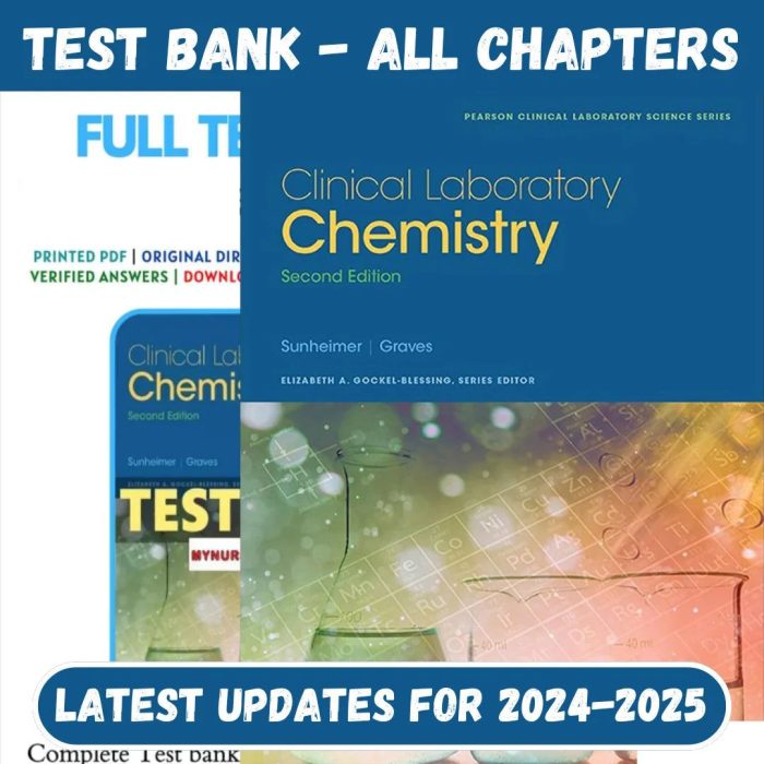 Test Bank for Clinical Laboratory Chemistry 2nd Edition by Robert Sunheimer-Pass Test Bank