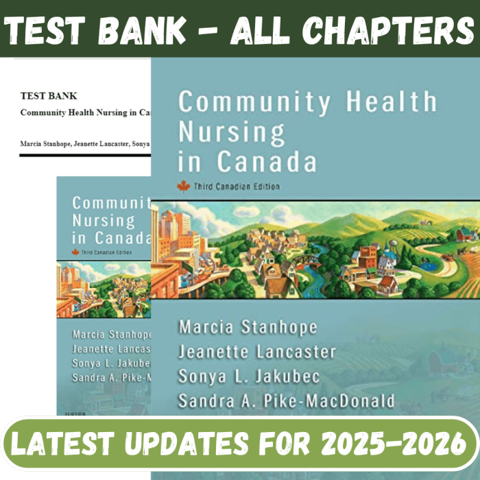 Test Bank for Community Health Nursing in Canada, 3rd Canadian Edition by Stanhope-Pass Test Bank