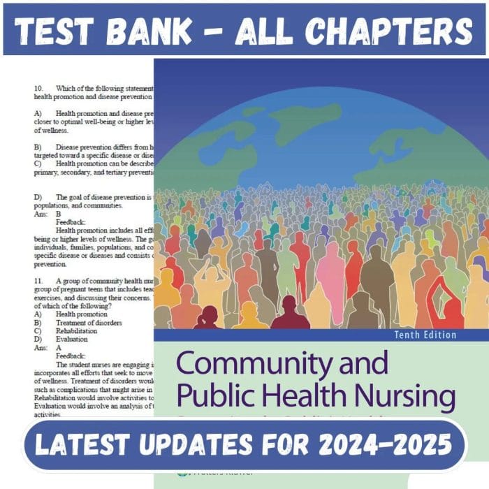 Test Bank for Community and Public Health Nursing 10th Edition by Rector-Pass Test Bank