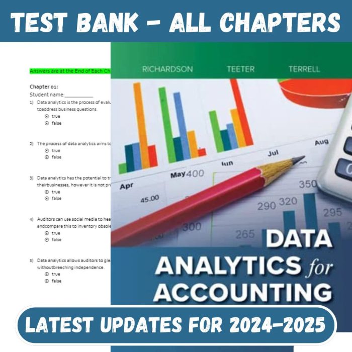 Test Bank for Data Analytics for Accounting 3rd Edition by Richardson-Pass Test Bank