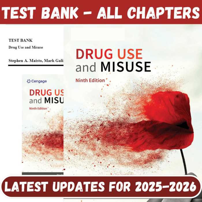 Test Bank for Drug Use and Misuse, 9th Edition by Maisto-Pass Test Bank