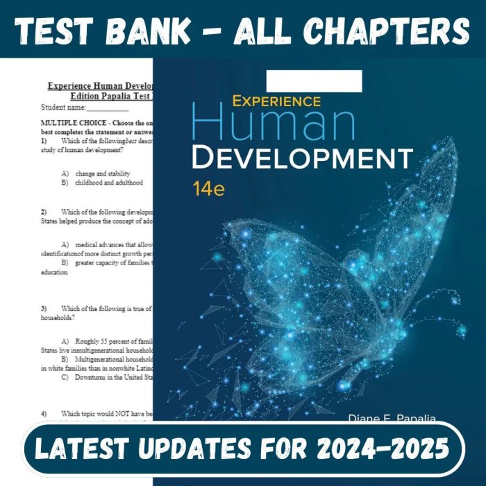 Test Bank for Experience Human Development 14th Edition by Diane E. Papalia-Pass Test Bank