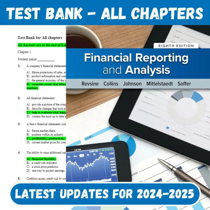 Test Bank for Financial Reporting and Analysis 8th Edition by Revsine-Pass Test Bank