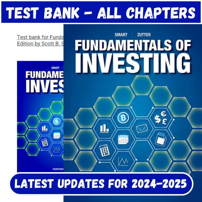 Test Bank for Fundamentals of Investing 14th Edition by Smart-Pass Test Bank