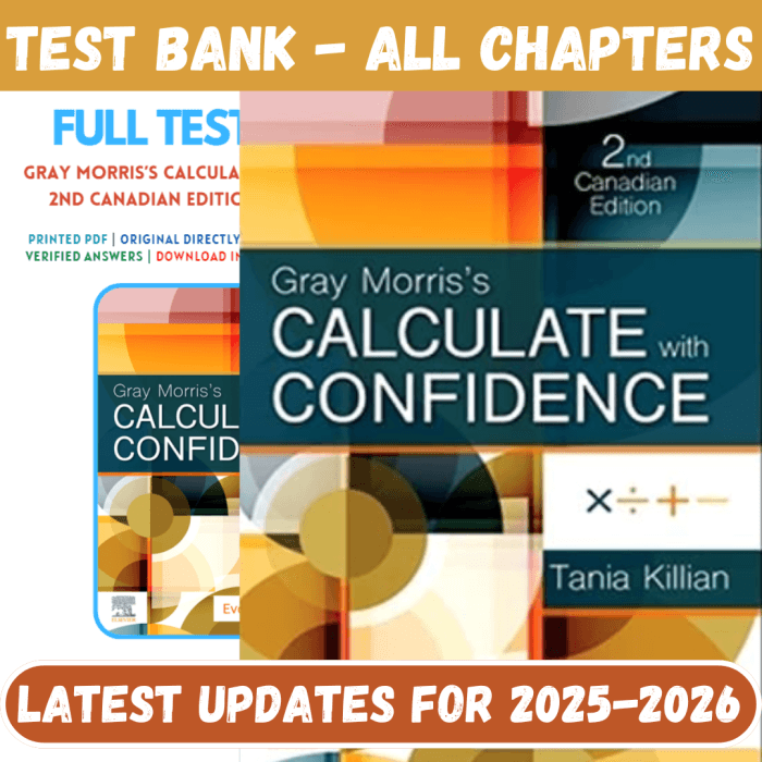 Test Bank for Gray Morris’s Calculate with Confidence, 2nd Canadian Edition by Killian-Pass Test Bank