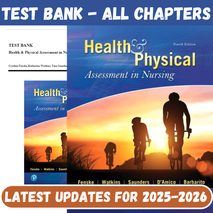 Test Bank for Health & Physical Assessment in Nursing, 4th Edition by Fenske-Pass Test Bank
