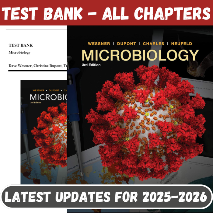 Test Bank for Microbiology, 3rd Edition by Wessner-Pass Test Bank