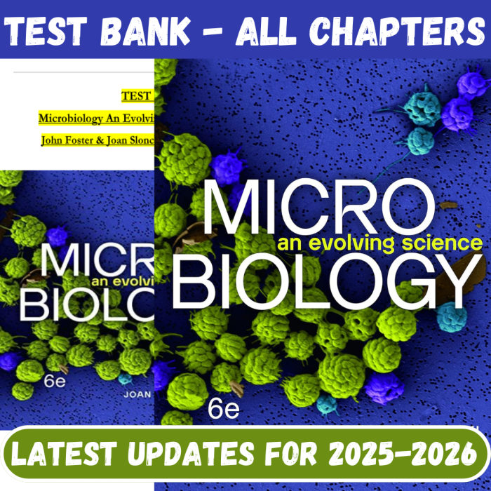 Test Bank for Microbiology-An Evolving Science, 6th Edition by Slonczewski-Pass Test Bank