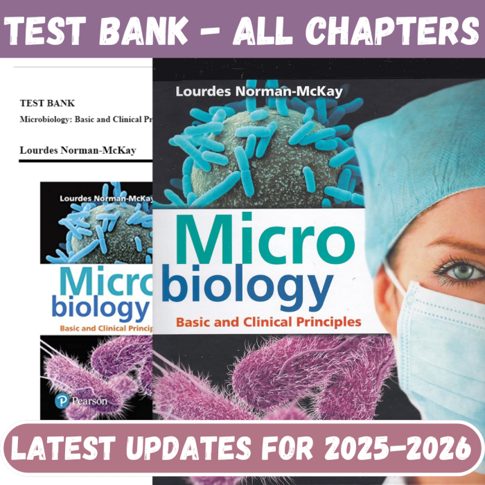 Test Bank for Microbiology Basic and Clinical Principles, 1st Edition by Norman-McKay-Pass Test Bank