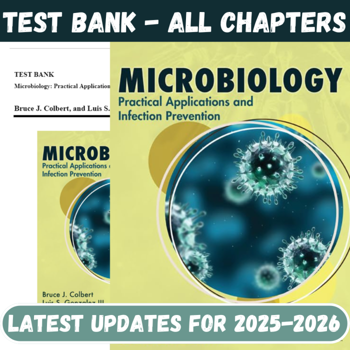 Test Bank for Microbiology Practical Applications and Infection Prevention, 1st Edition by Colbert-Pass Test Bank