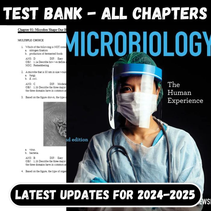 Test Bank for Microbiology The Human Experience 2nd Edition by John W. Foster-Pass Test Bank