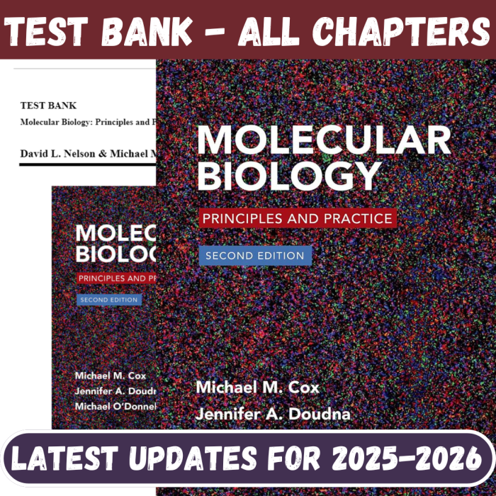 Test Bank for Molecular Biology Principles and Practice, 2nd Edition by Cox-Pass Test Bank