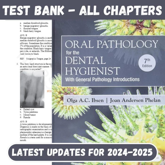 Test Bank for Oral Pathology for the Dental Hygienist, 7th Edition by Olga-Pass Test Bank