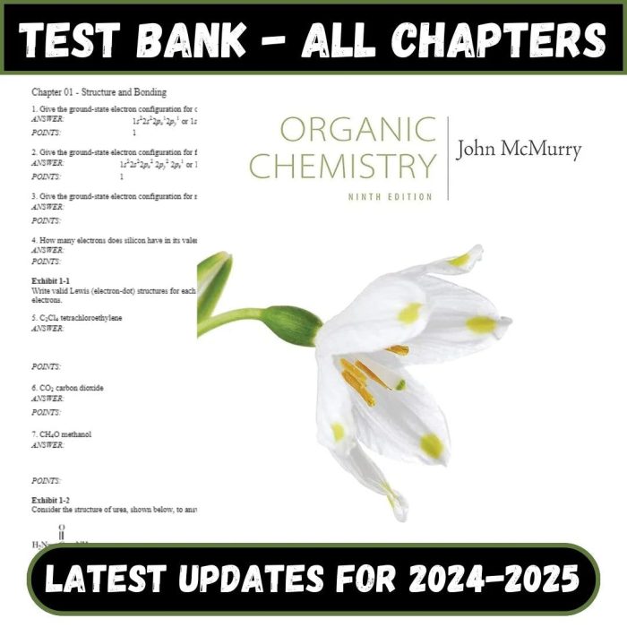 Test Bank for Organic Chemistry 9th Edition by McMurry-Pass Test Bank
