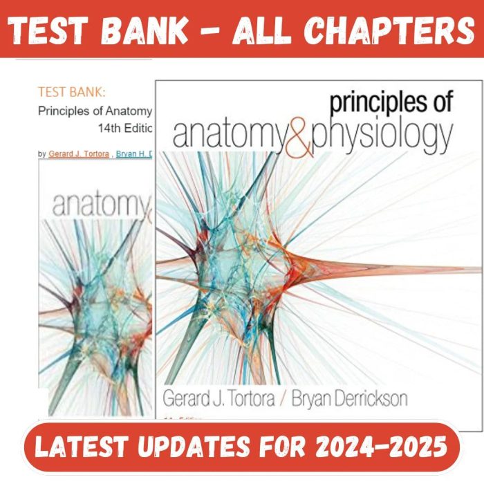 Test Bank for Principles of Anatomy and Physiology 14th Edition by Gerard-Pass Test Bank