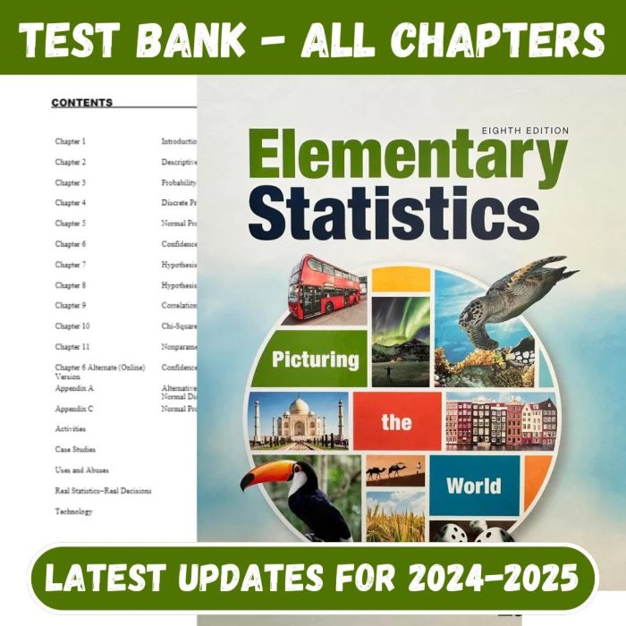 Test Bank for Test Bank Elementary Statistics 4th Edition by Navidi-Pass Test Bank