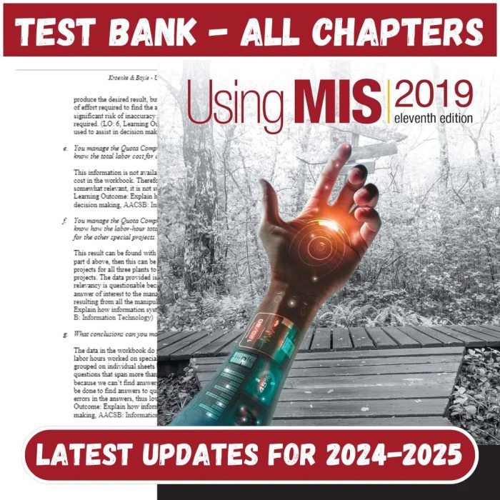 Test Bank for Using MIS 11th Edition by Kroenke-Pass Test Bank