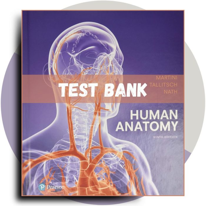 Test bank For Human Anatomy 9th Edition, (Martini, 2017)-Pass Test Bank
