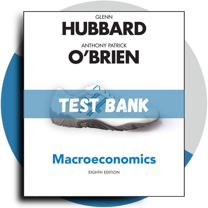 Test bank For Macroeconomics 8th Edition (Glenn Hubbard, 2021)-Pass Test Bank