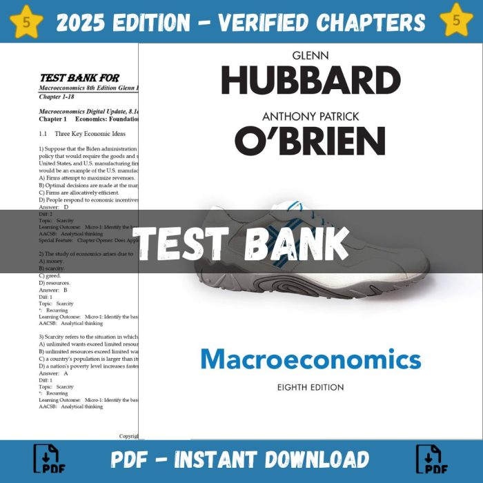 Test bank – Macroeconomics 8th Edition (Glenn Hubbard, 2021)-Pass Test Bank