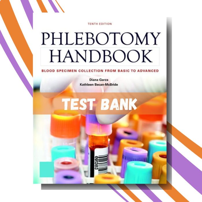 Test bank for Phlebotomy Handbook Blood Specimen Collection from Basic to Advanced 10th Edition (By Garza)-Pass Test Bank