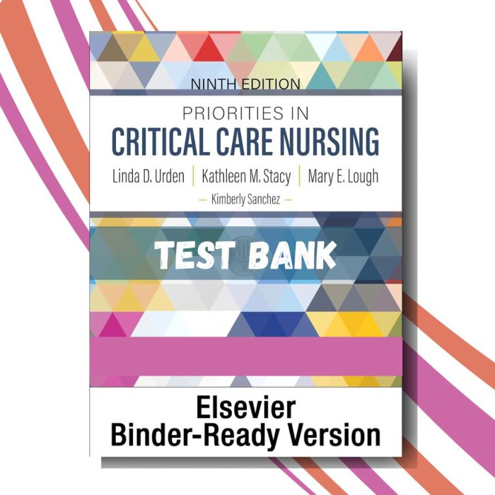 Test bank for Priorities in Critical Care Nursing 9th Edition (Urden)-Pass Test Bank